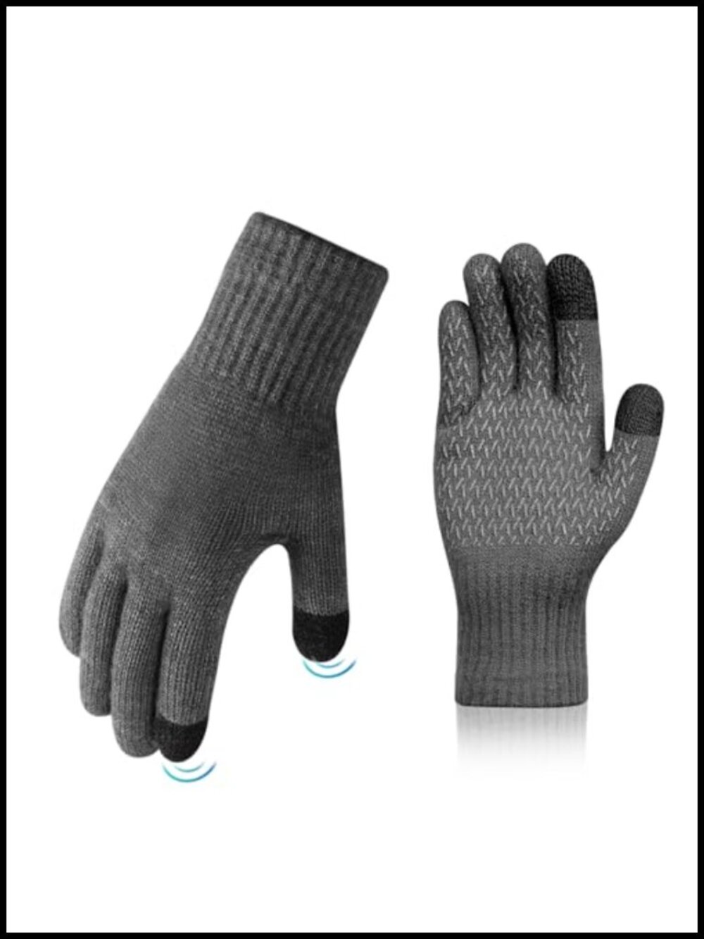 Kids Alpaca Wool Winter Gloves Touchscreen Anti-Slip Knit